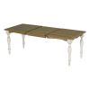 TOPMAX Vintage Traditional 6-Piece 82.7inch Extendable Dining Table Set with 23.6inch Removable Leaf, 50.4inch Upholstered Dining Bench and 4 Chairs f