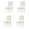 TOPMAX Vintage Traditional 6-Piece 82.7inch Extendable Dining Table Set with 23.6inch Removable Leaf, 50.4inch Upholstered Dining Bench and 4 Chairs f